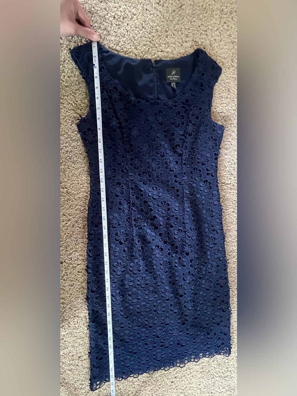 Adrianna papell blue lace dress - Picture 6 of 7